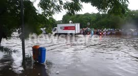 Flood Banjir in Jakarta Indonesia