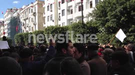 Manifestation devant le Ministère de l'Intérieur