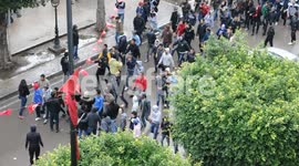 marching protesters