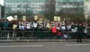 Bangladeshi Protestors outside the BBC, White City