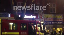 Turnpike lane flat on fire