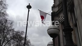Japanese Flag At The Embassy