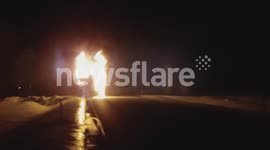 Polish truck on fire at Tallinn-Pärnu-Ikla road