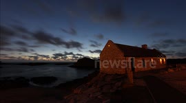 Twilight Star Time Lapse - Ballintoy Cottage