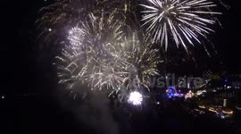 Drone captures incredible firework display