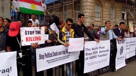 London: Demonstration against ISIS at Downing Street