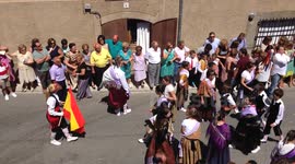 BAILE DE LAS ALABARDAS EN VILLAFRANCA DE LA SIERRA