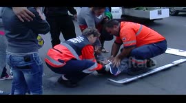 Girl hit by a car three years at George Sincai in Baia Mare
