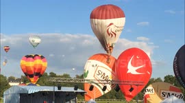 Hot air balloon goes down in flames