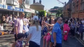 Party-goers show off their dance moves on Windsor streets