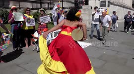 Protest: US and EU hands off Venezuela - no sanctions, no embargo, London, UK