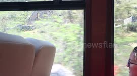 On the train to Machu Picchu, Peru