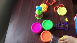 Learn Colors with Play Doh Cow Star Bear Octopus awesome Toys for Kids