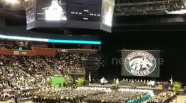 Motivational speaker at graduation