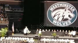 Funny student speaker at my daughters graduation