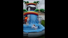 Waterslide Wipe Out Take 2!