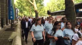 London lawyers walk through city for charity