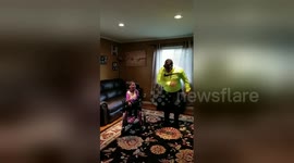 Heartwarming moment dad dances to make his special needs daughter smile