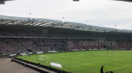 32,000 Celtic fans singing “You can shove your Royal Wedding up your arse.”