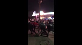 Crazy Fight on New Years Eve
