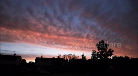 Weather watcher captures beautiful afterglow of Northern Ireland sunset