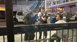 Lax airport police on a alleged kidnapping at Los Angeles International Airport