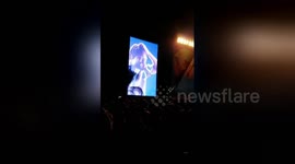 Newsflare Edit - White girl says N word on stage with Kendrick Lamar