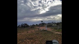 Desert storm comes to Cooberpedy as temperature drops