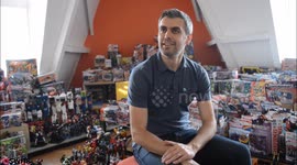 Dad has the world's largest Transformers memorabilia