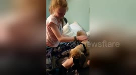 Girl’s reaction to getting a surprise Great Dane puppy will melt your heart