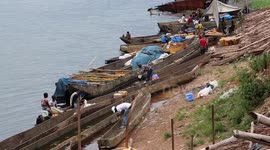 Mbandaka Congo River City shots River shots DR Congo Ebola