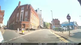Wrong way down a one way to cut through other car park