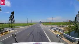 Shocking Accident between car and motorbike at the intersection