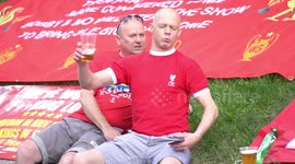 Champion ligue fan zone in Kyiv, Ukraine. UEFA fans #1