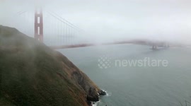 Golden Gate Bridge - Time Lapse in the Fog 4K