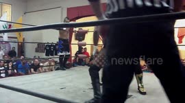 pro wrestling tag team bout in NEW YORK CITY