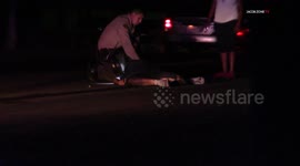 BICYCLIST DIES AFTER CAR HITS HIM