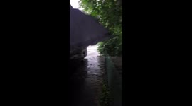 Flash flooding as HUGE thunderstorm hits Harborne in Birmingham