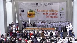 World Record for Largest Mashed Potato Pie in Peru