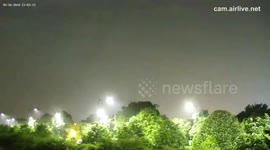 Thunderstorm over Heathrow Airport