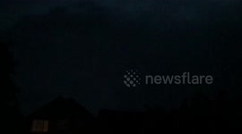 Lightning storm slow motion over Radlett