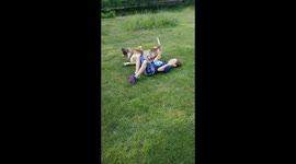 Inseparable boy and his dog do everything together!