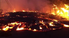Lava Burns Road