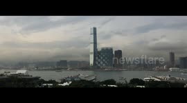 Vew of Kowloon from Hong Kong islands
