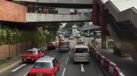 Driving from cross harbour tunnel