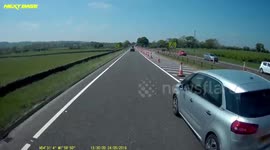 Driver makes mad dash to overtake lorry on A66