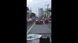 Supercar broken down on the street