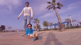 For Father's Day: Watching father and 2-year-old son ride on longboard they made will melt your heart