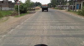 Very Dangerous And Extreme Type Of Speed Breaker On This Road