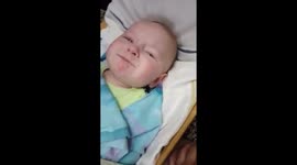 3 month baby eating lemon lol